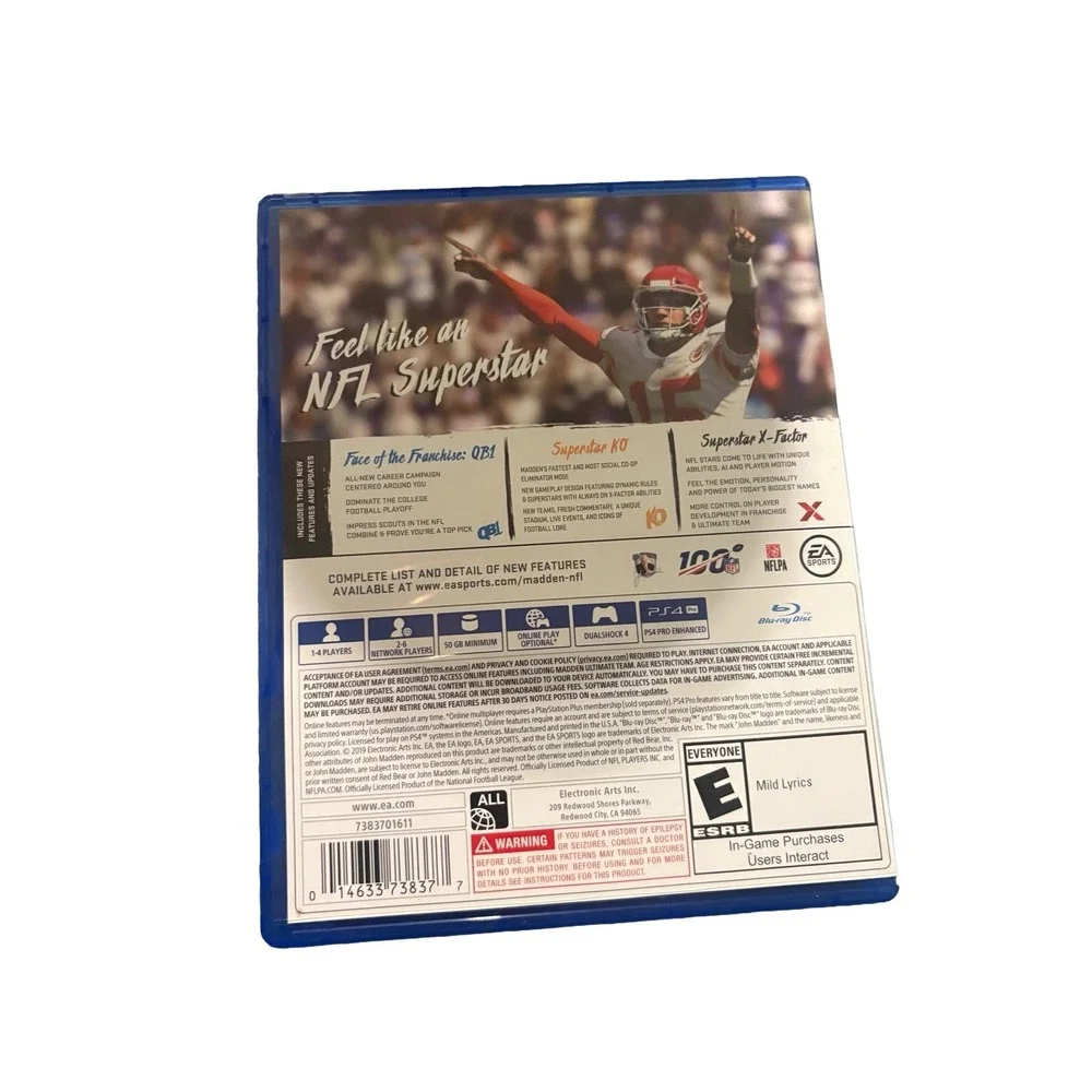 Madden NFL 20 (Sony PlayStation 4, PS4, 2019)‎